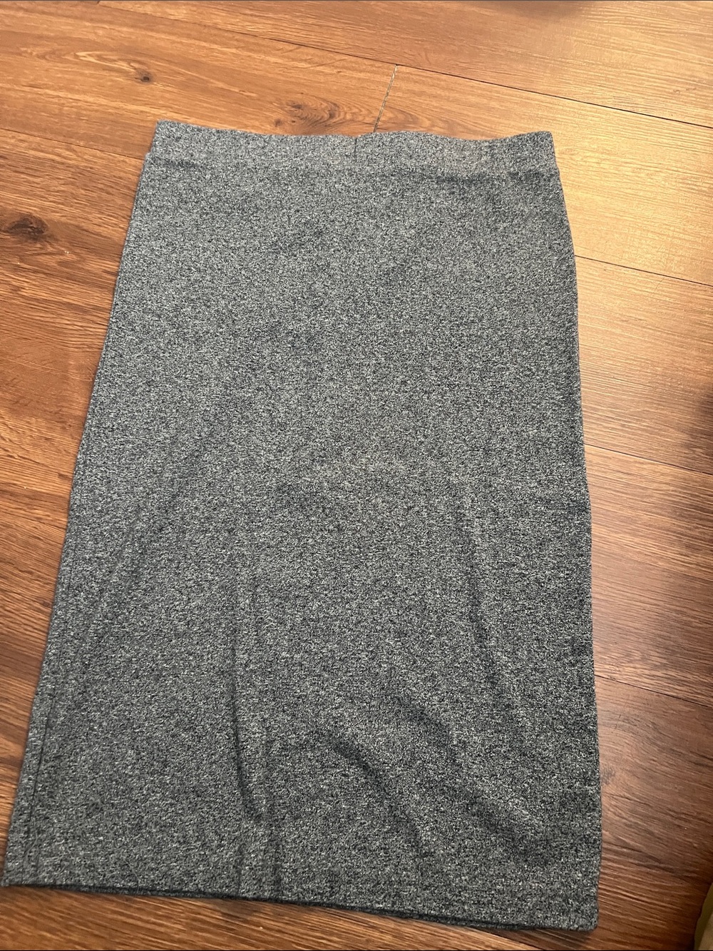 Divided Gray Pencil Skirt - Sleek Knit Pencil